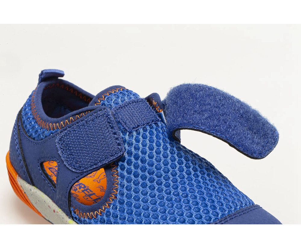 Tenis Criança - Merrell Bare Access Steps® H2o - Azuis/Laranja - ZQM072169